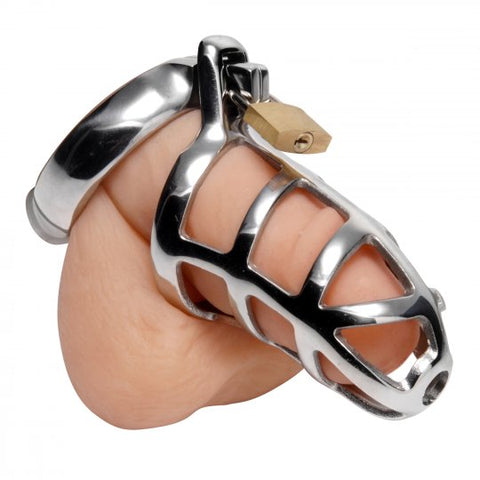 Detained Stainless Steel Chastity Cage - Femme Sensation