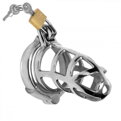 Detained Stainless Steel Chastity Cage - Femme Sensation