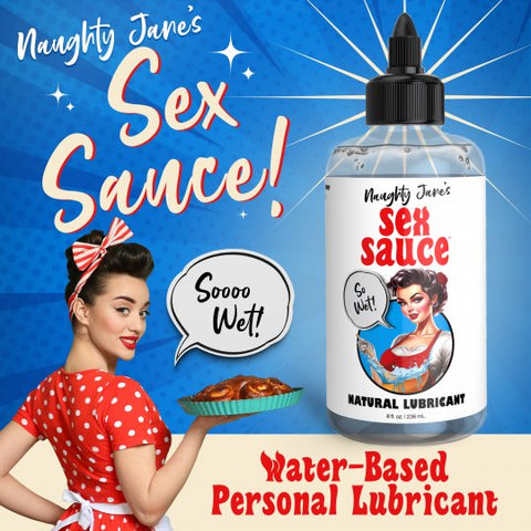Naughty Jane's Sex Sauce Natural Lubricant - 8oz - Femme Sensation